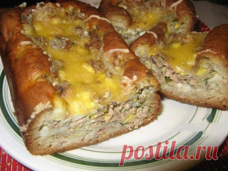 Быстрый рыбный пирог » Кулинарные рецепты