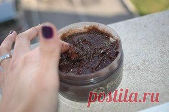 Скраб кофейно-медовый антицеллюлитный .