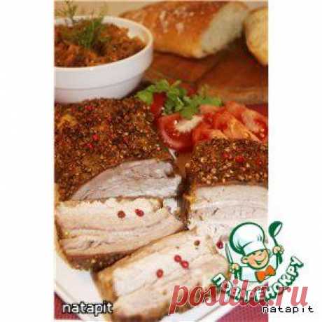 Мясо в универсальном маринаде запеченое целым куском.