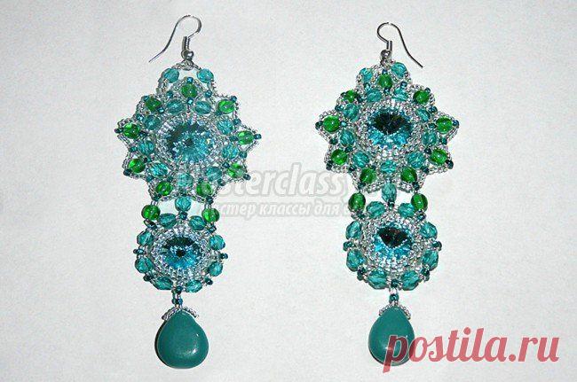 Плетение сережек «Источник Артемиды». Мастер-класс с фото