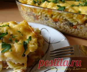 Макаронная запеканка/Сайт с пошаговыми рецептами с фото для тех кто любит готовить