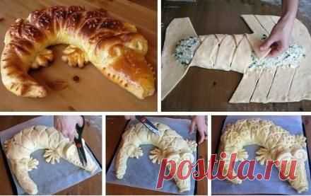 Монастырская ПОСТНАЯ рыбная кулебяка "Крокодил" | Кулинарные Рецепты