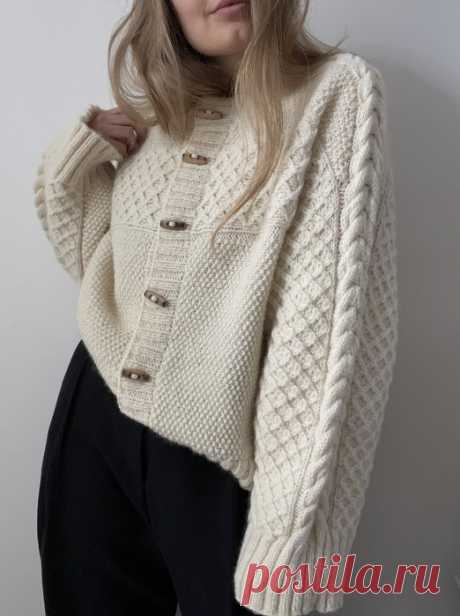 Кардиган оверсайз Haraboji . Дизайн от AEGYOKNIT.