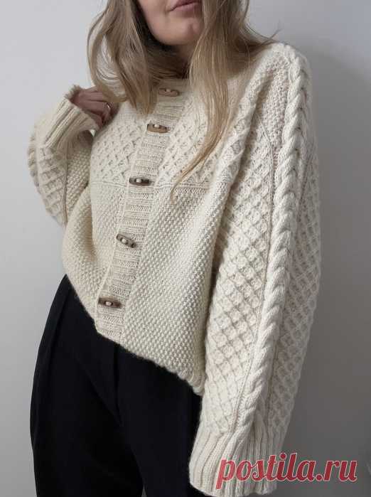 Кардиган оверсайз Haraboji . Дизайн от AEGYOKNIT.