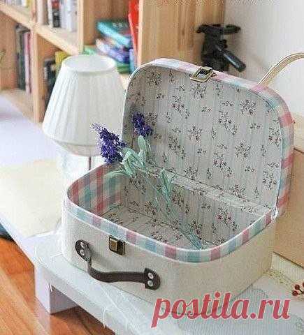 Чемоданчик из картона. Мастер-класс