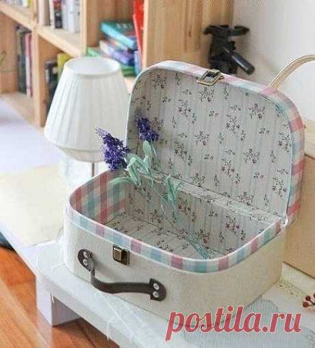 Чемоданчик из картона. Мастер-класс