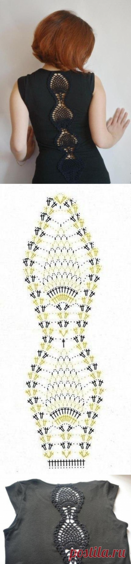 Переделка футболки с вязанием (Diy) / Футболки DIY / ВТОРАЯ УЛИЦА