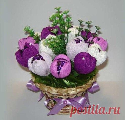 Сладкий букет для яркого праздника — Сделай сам, идеи для творчества - DIY Ideas