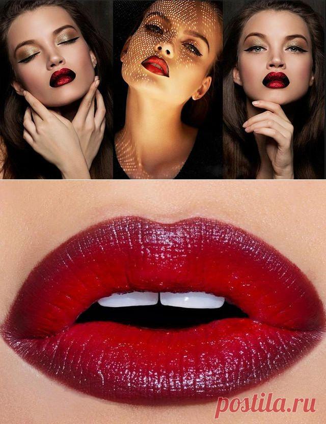 Макияж губ в технике Омбре (деграде)