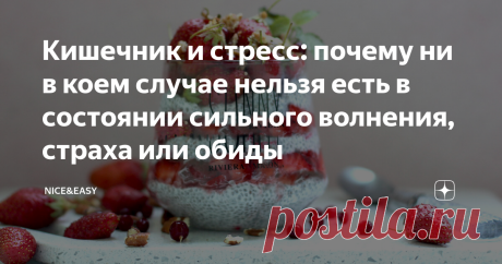 Кишечник и стресс: почему ни в коем случае нельзя есть в состоянии сильного волнения, страха или обиды Всем привет! Мы с вами очень много говорим о том, какой рацион помогает кишечнику, как можно облегчить его участь, более осознанно подходя к планированию питания и уделяя внимание каждому из продуктов. Но на кишечник действует также и множество непищевых факторов, и если это игнорировать, то оптимизация меню может не помочь. Согласно статистике, хронические желудочно-кише...