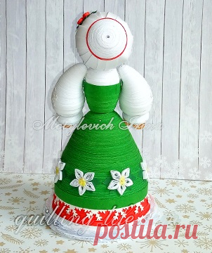 3D квиллинг мастер-класс миссис Клаус | quilling-life.com