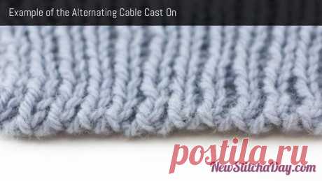 How to Knit the Alternating Cable Cast On - NewStitchaDay.com