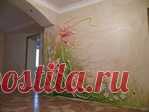 Украшение стен объемной художественной росписью