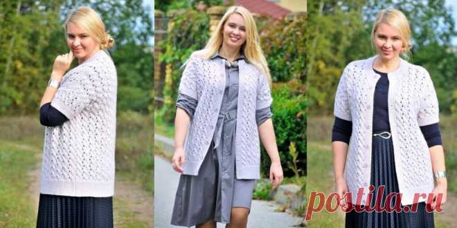 Как связать крючком женский жилет с приспущенным плечом | Учись вязать с нами | Яндекс Дзен