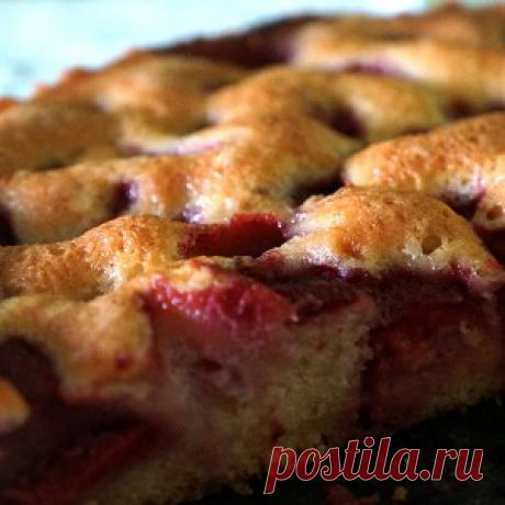 Клубничный пирог с ванилью рецепт – выпечка и десерты