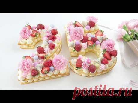 Торт Цифра 😍 Песочные коржи