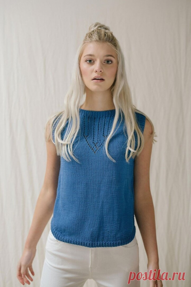 Летний топ COOL COTTON от Сары Хаттон.
Размеры: 8-10 (12-14, 16-18, 20-22, 24-26). Для окружности груди: 81-86 (91-97, 101-107 , 112-117 , 122-127)см. Окружность бюста готового изделия: 86 (97. 108, 121, 134)см.