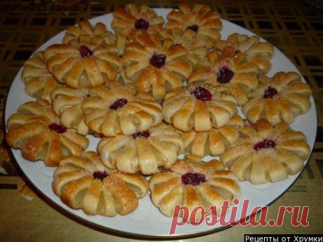 Слоеное печенье Ромашки