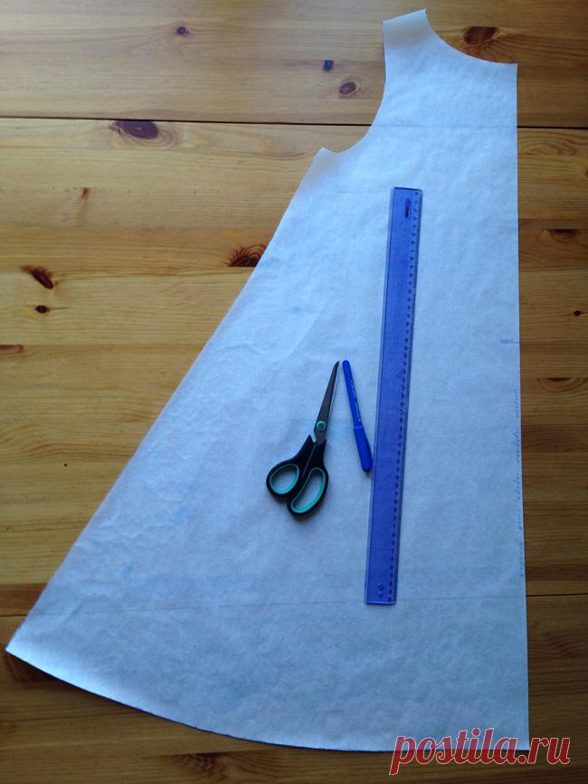 Как сделать выкройку расклешенного платья — Мастер-классы на BurdaStyle.ru