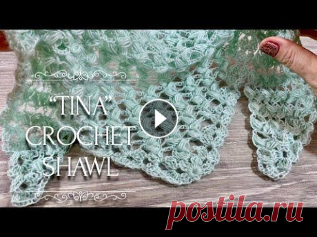 Вяжем НЕЖНЕЙШУЮ шаль КРЮЧКОМ &quot;Tina&quot; / How to Crochet Beautiful Shawl Вяжем НЕЖНЕЙШУЮ шаль КРЮЧКОМ &quot;Tina&quot;. How to crochet beautiful shawl...