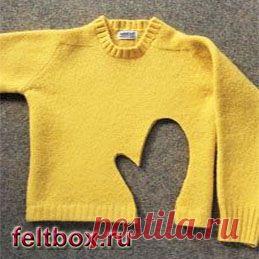 Как сделать войлок своими руками из старого свитера | Felt Box