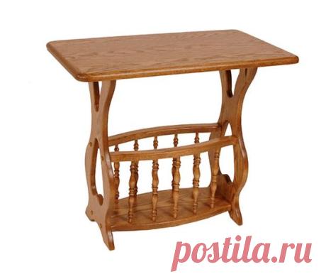 Solid Oak Magazine Rack End Table Rectangle Top Larger table surface area than the Oval top, makes it a bit more user-friendly, while providing the same great area below for your books and Magazines.