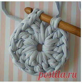 Коврик крючком из трикотажа / Оригинальные Идеи