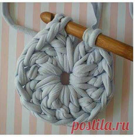 Коврик крючком из трикотажа / Оригинальные Идеи