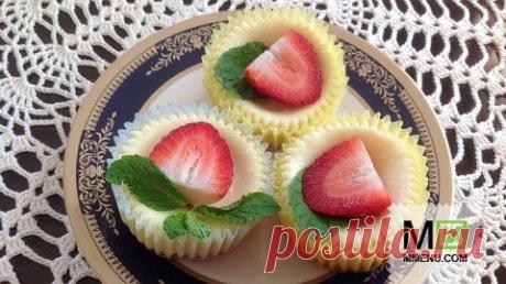 Маленькие лимонные чизкейки - кулинарный рецепт. Миллион Меню