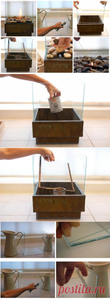 Настольный биокамин своими руками пошагово