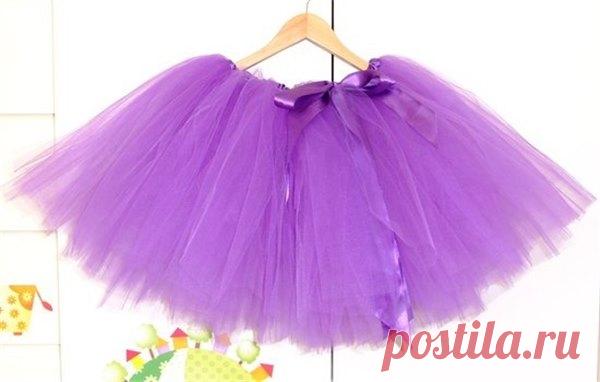 Юбка из фатина своими руками: пышная юбка на чехле или короткая юбочка для модницы | Краше Всех
