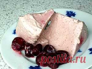 Десерт-мороженое с вишней и миндалем рецепт с фотографиями