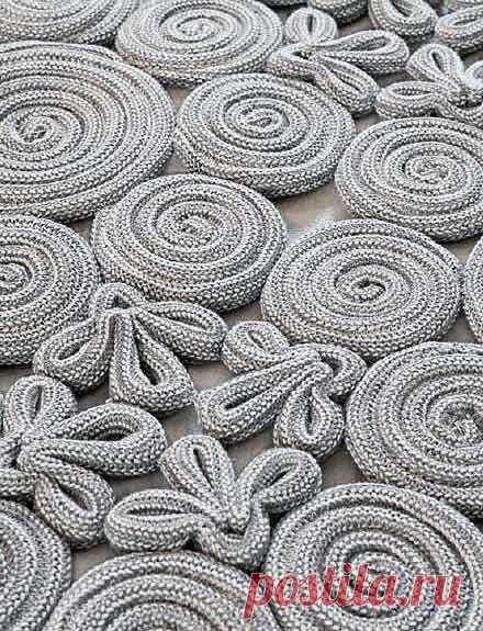 Коврик своими руками из полосок фетра или войлока