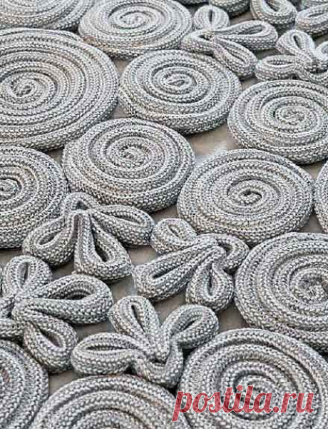 Коврик своими руками из полосок фетра или войлока