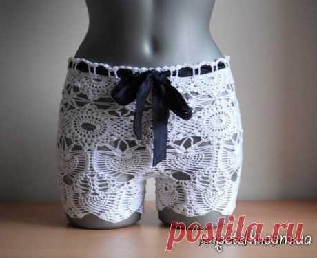 Схемы вязаных юбок, шорт, брюк крючком и спицами » Страница 2
