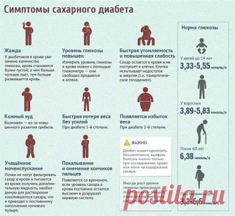 Сахарный диабет - симптомы, признаки, диета и лечение