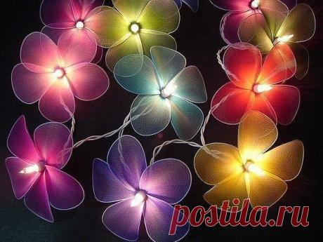 Букеты-ночники из капрона.
Как тебе?