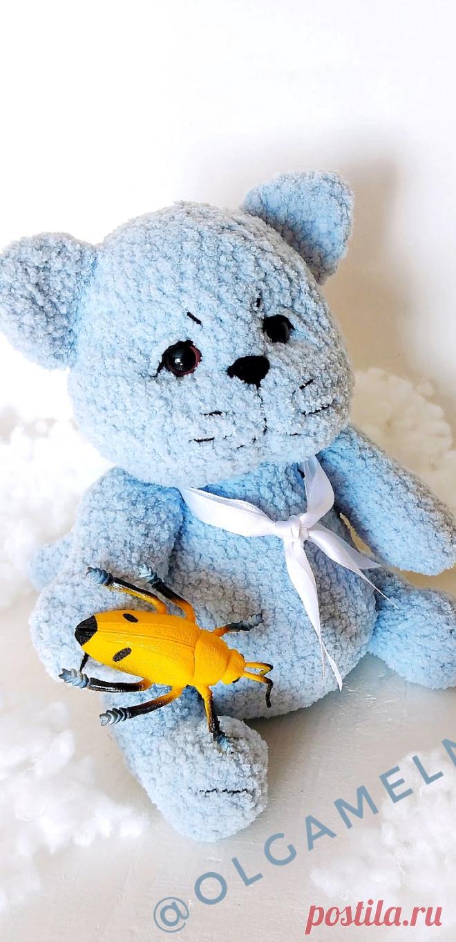 PDF Кот Пухляндий крючком. FREE crochet pattern; Аmigurumi animal patterns. Амигуруми схемы и описания на русском. Вязаные игрушки и поделки своими руками #amimore - плюшевый котик, кошечка, большой кот из плюшевой пряжи, кошка, котенок.