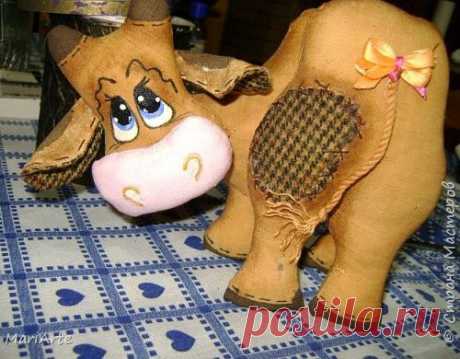 Шьём смешную коровку, МК - МирТесен