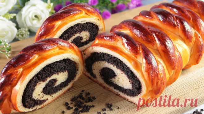 Мягкий сдобный Маковый Рулет. Способ приготовления маковой начинки. Выпечка на Новый год и Рождество. | Готовим с Татьяной | Дзен