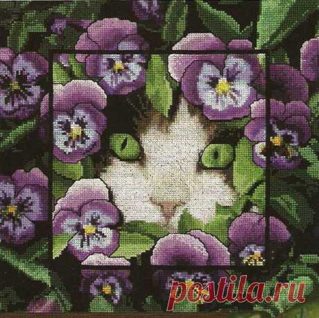 Котоматрица (часть 1) / Вышивка / Схемы вышивки крестом