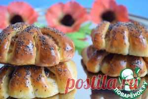 Конвертики с яблоками из творожного теста - кулинарный рецепт