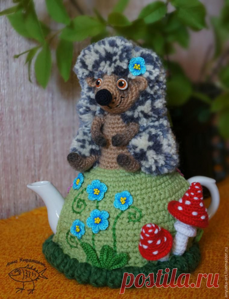 Вяжем грелку на чайник &quot;Ежик&quot; - Ярмарка Мастеров - ручная работа, handmade