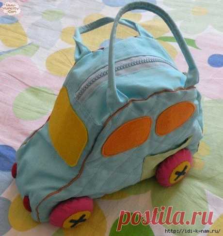 Сумка машинка для маленького мальчика. Дневник niko75000