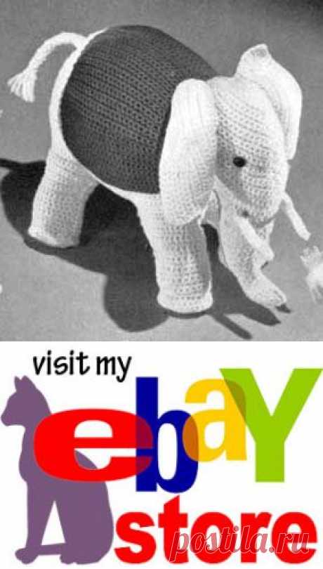 Toy Elephant No. 606 Pattern | Crochet Patterns