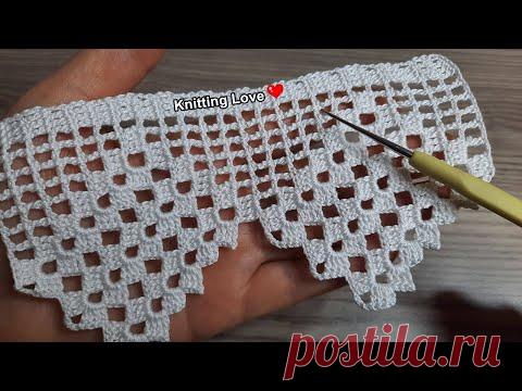 PERFECT Beautiful Flower Crochet Pattern * Knitting Online Tutorial for beginners