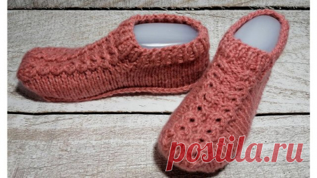 Уютные домашние следки спицами. Подробный мастер класс. Следки вязала из кавказской пряжи круговыми спицами №3,5 Дзен Я в YouTube