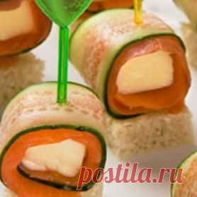 Вкусняшки: Рулетики закусочные из огурцов