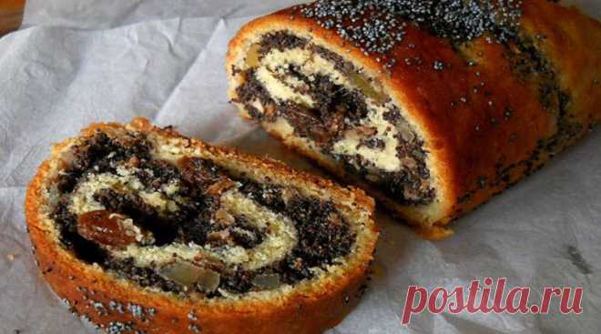 Старинный польский рецепт самого вкусного макового рулета