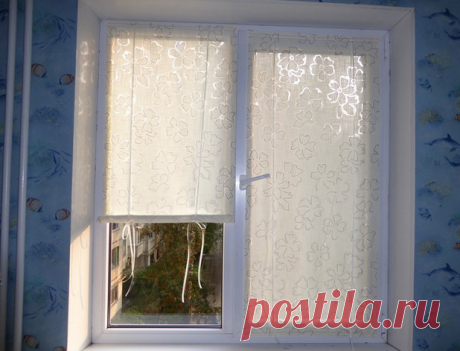 Шторки для окна на липучках — Сделай сам, идеи для творчества - DIY Ideas